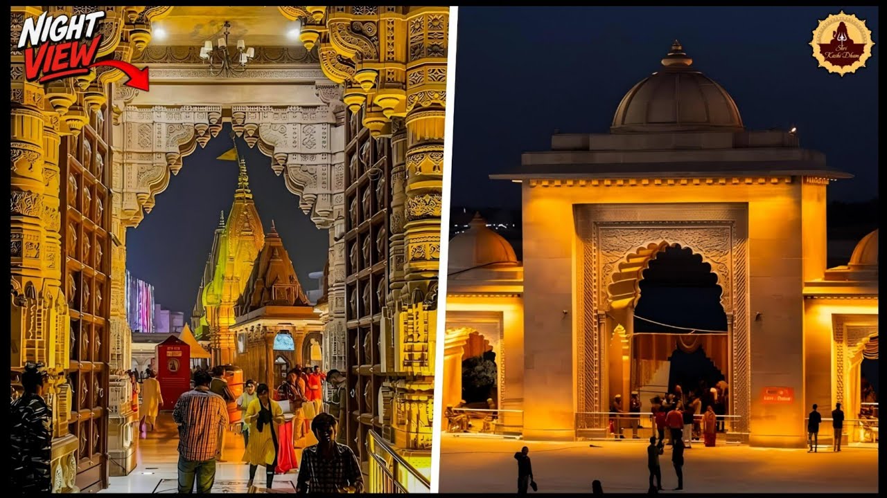 Night View Of Shri Kashi Vishwanath Temple ✨
