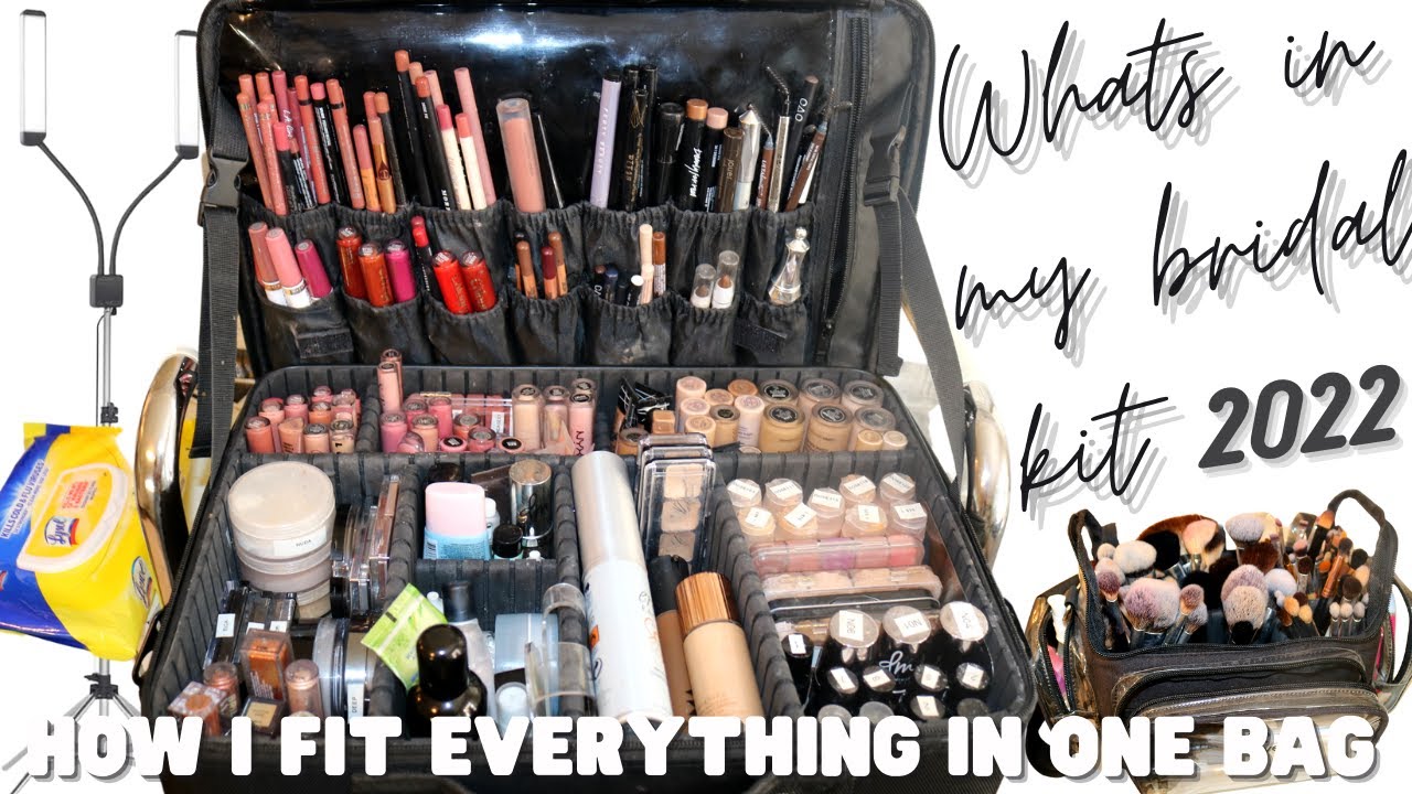 WHAT’S IN MY BRIDAL MAKEUP KIT 2022 👰🏼 | HOW I FIT EVERYTHING IN ONE BAG!