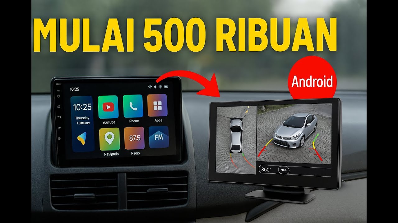 5 Head Unit Android DIBAWAH 1 JUTA Terbaik 2025 | Murah, Fitur MEWAH!