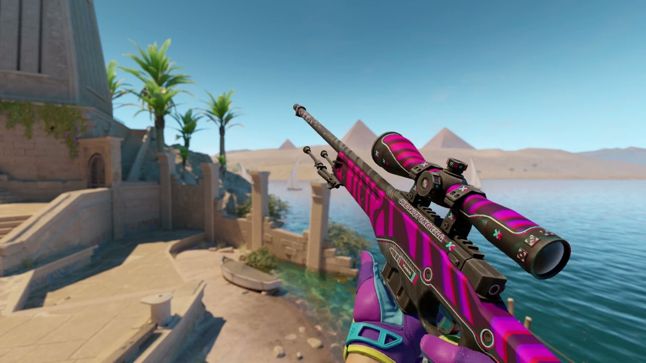 AWP Chromatic Aberration FN + Gloves Ultra Violent FN