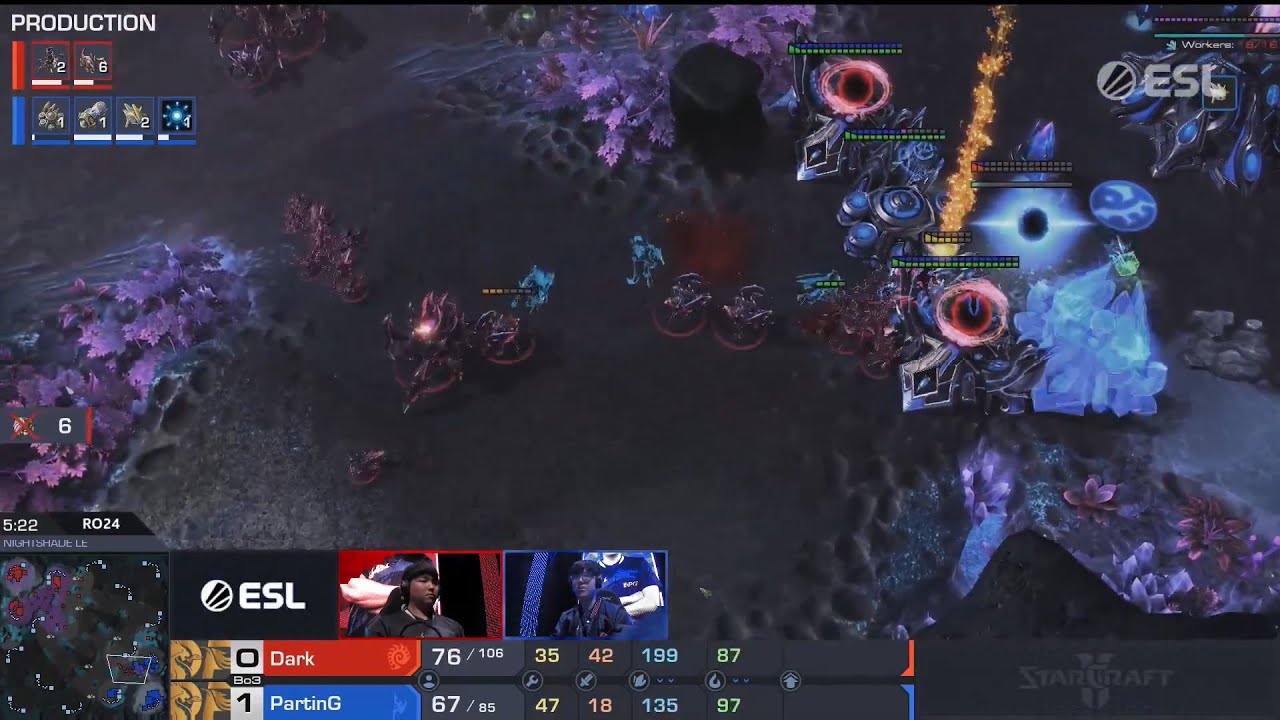 PartinG vs Dark (PvZ), Starcraft 2, IEM Katowice 2020 Game 1