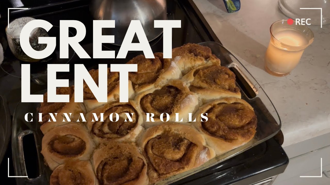 Fast friendly cinnamon rolls recipe 🕯️🤍✨⛪️#fastfriendly #greatlent #cinnamoroll #orthodoxchristian 
