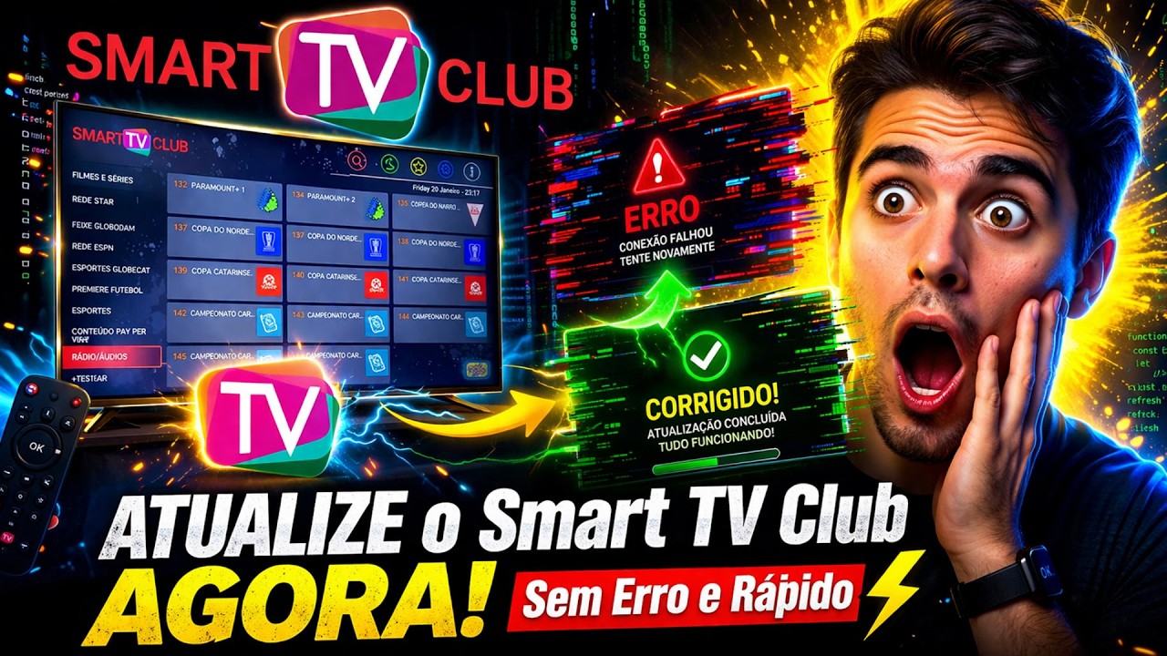 ATUALIZE o Smart TV Club IPTV AGORA! 🚀 Sem Erro e R&aacute;pido #SmartTV #IPTV