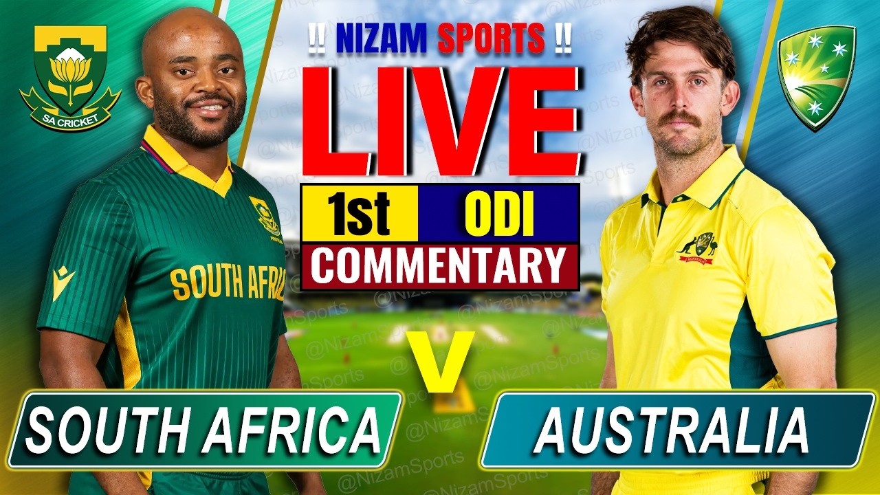🔴Live: Australia vs South Africa | 1st ODI | Live Cricket Score & Commentary