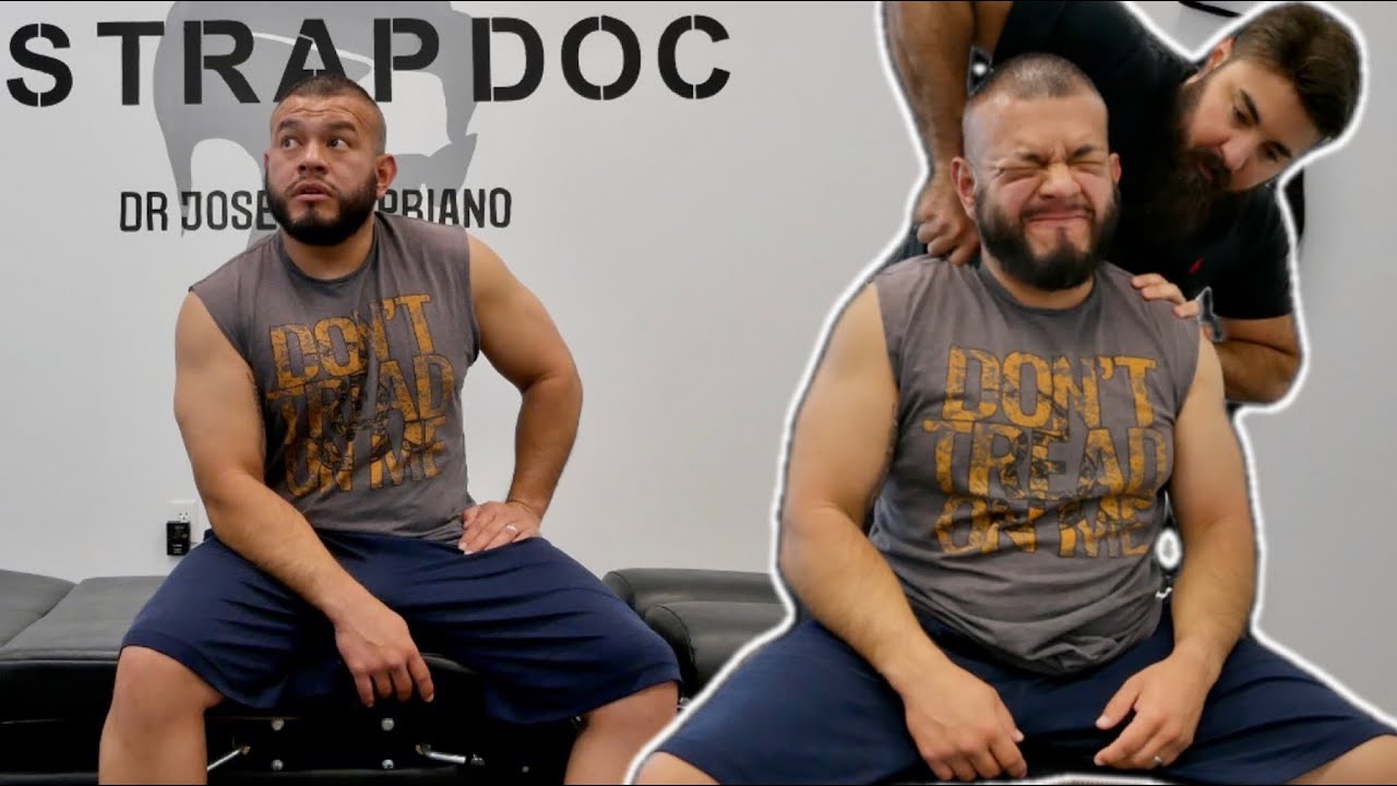 Texas Cop gets *CRAZY* Chiropractic Back CRACKING Adjustment!!