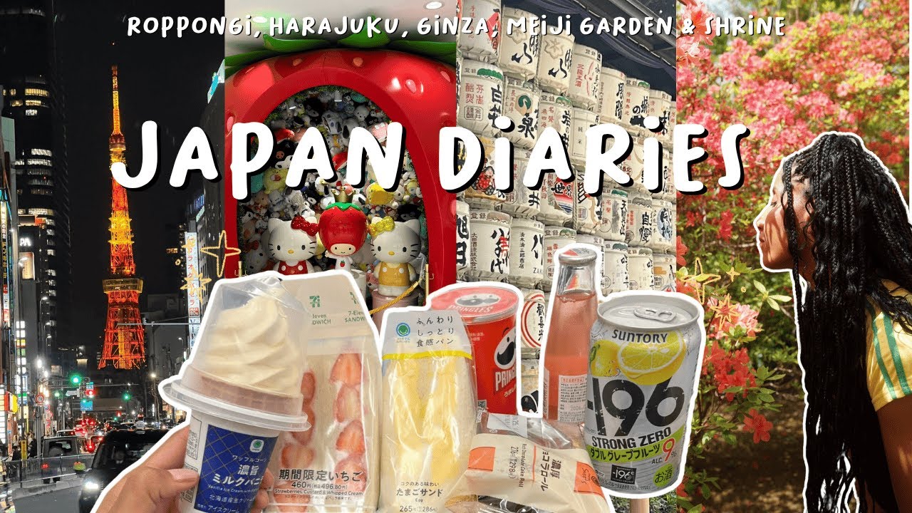 japan diaries 1✨ roppongi, harajuku, ginza, mejii garden & shrine  🇯🇵 🌸💴