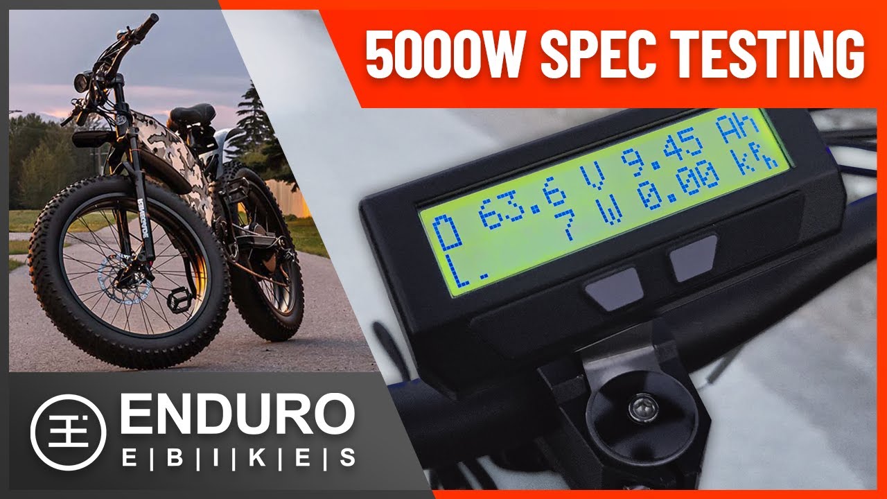 How Fast is the 5000w Enduro E-Bike? Spec Test