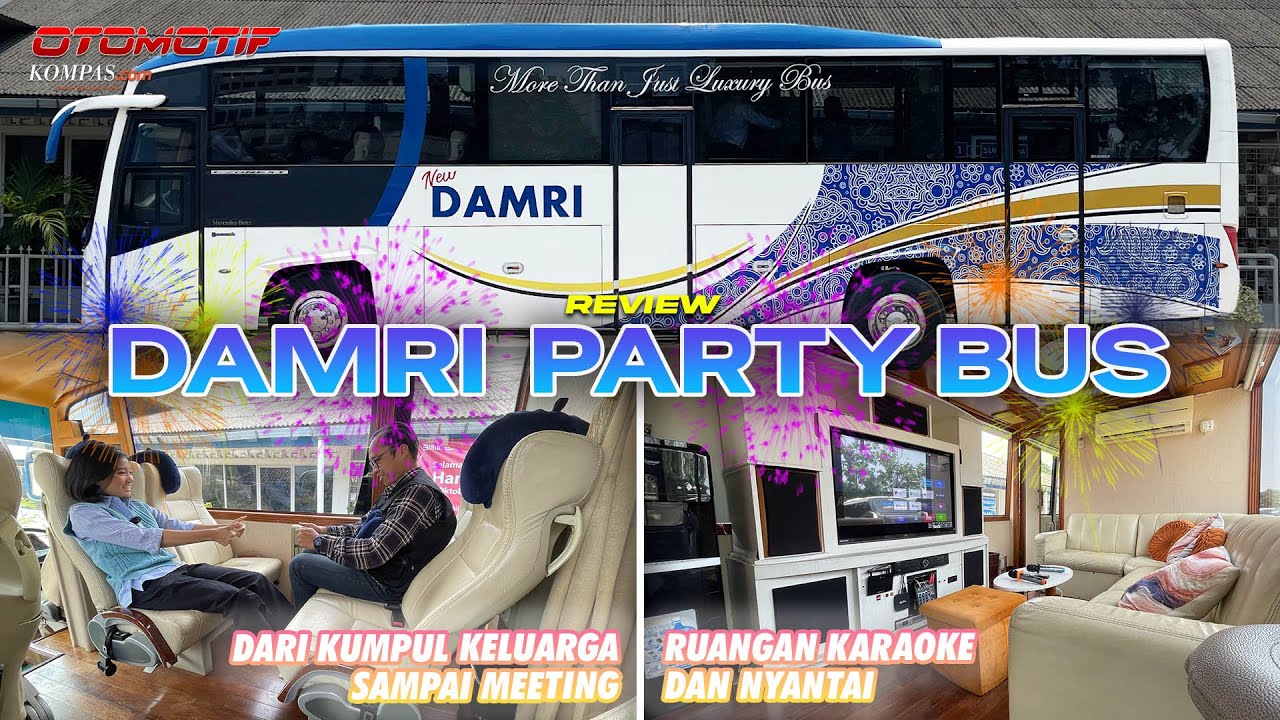 Автобус для вечеринок DAMRI | Еще больше захватывающих и роскошных автобусных путешествий | ОБЗОР