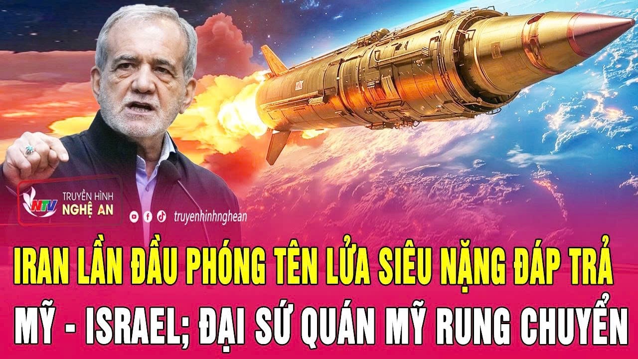 Thời sự 16/3: Iran lần đầu phóng tên lửa siêu nặng đáp trả Mỹ - Israel; Đại sứ quán Mỹ rung chuyển
