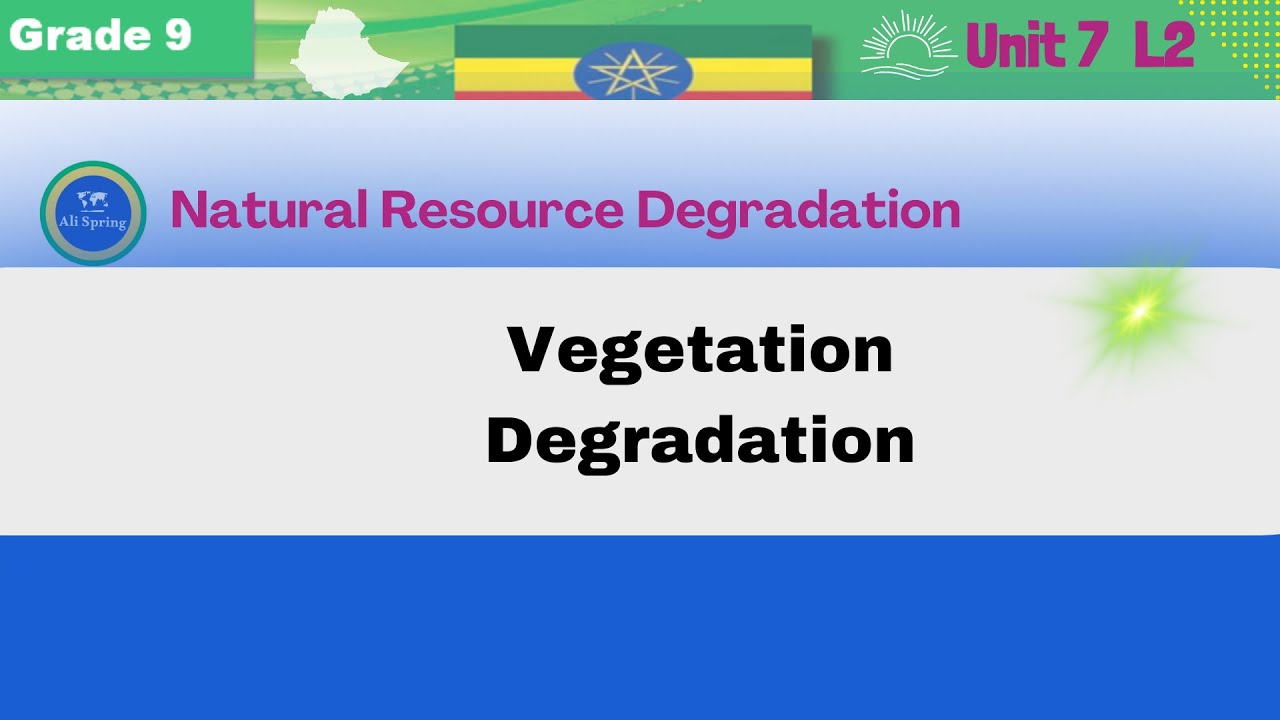 Vegetation Degradation [Grade 9 U7 L2]