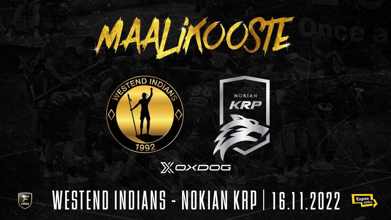 Maalikooste: Westend Indians - Nokian KrP 16.11.2022