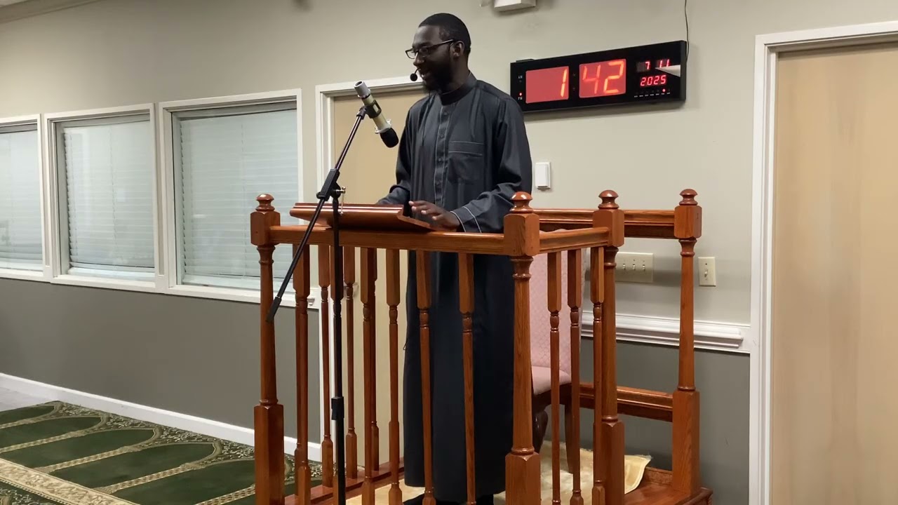 November 7, 2025 Khutbah: Islamic Manners and Character by Chaplain Sulaiman Kabia 