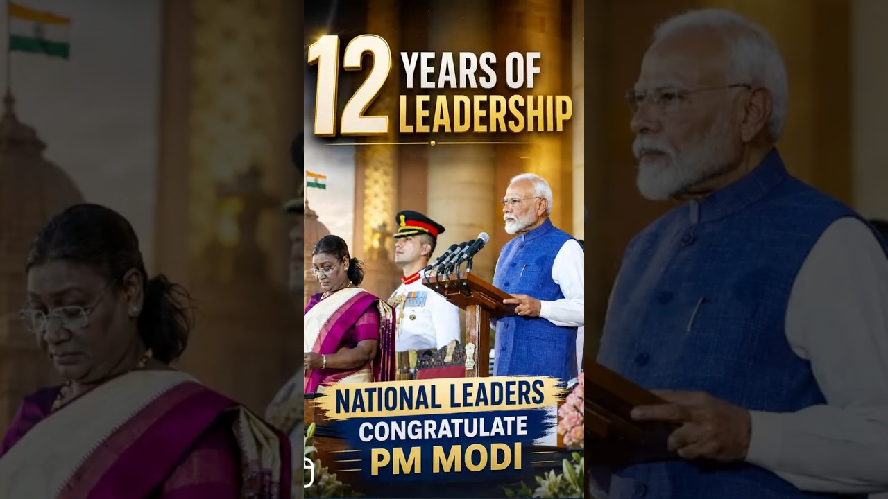 12 Years Of leadership: National Leaders Congratulate PM Modi