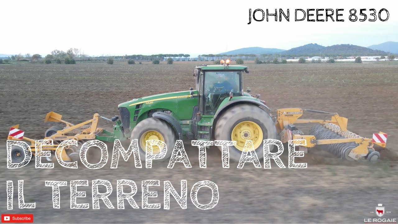 Подготовка семенного ложа EP1: Рыхление почвы - John Deere 8530 - Обработка почвы SUB ENG🇬🇧
