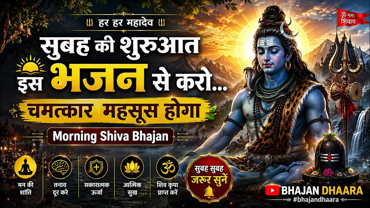 सुबह की शुरुआत इस भजन से करो… चमत्कार महसूस होगा | Morning Shiva Bhajan | #bhajandhaara