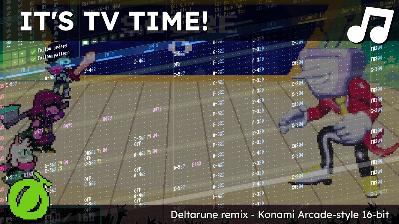 Deltarune Ch3 - IT'S TV TIME! (Konami Arcade 16-bit cover)