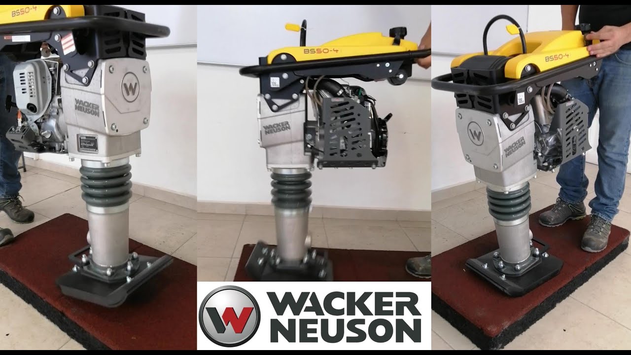 Bailarina compactadora WACKER desempacado, características y prueba de funcionamiento