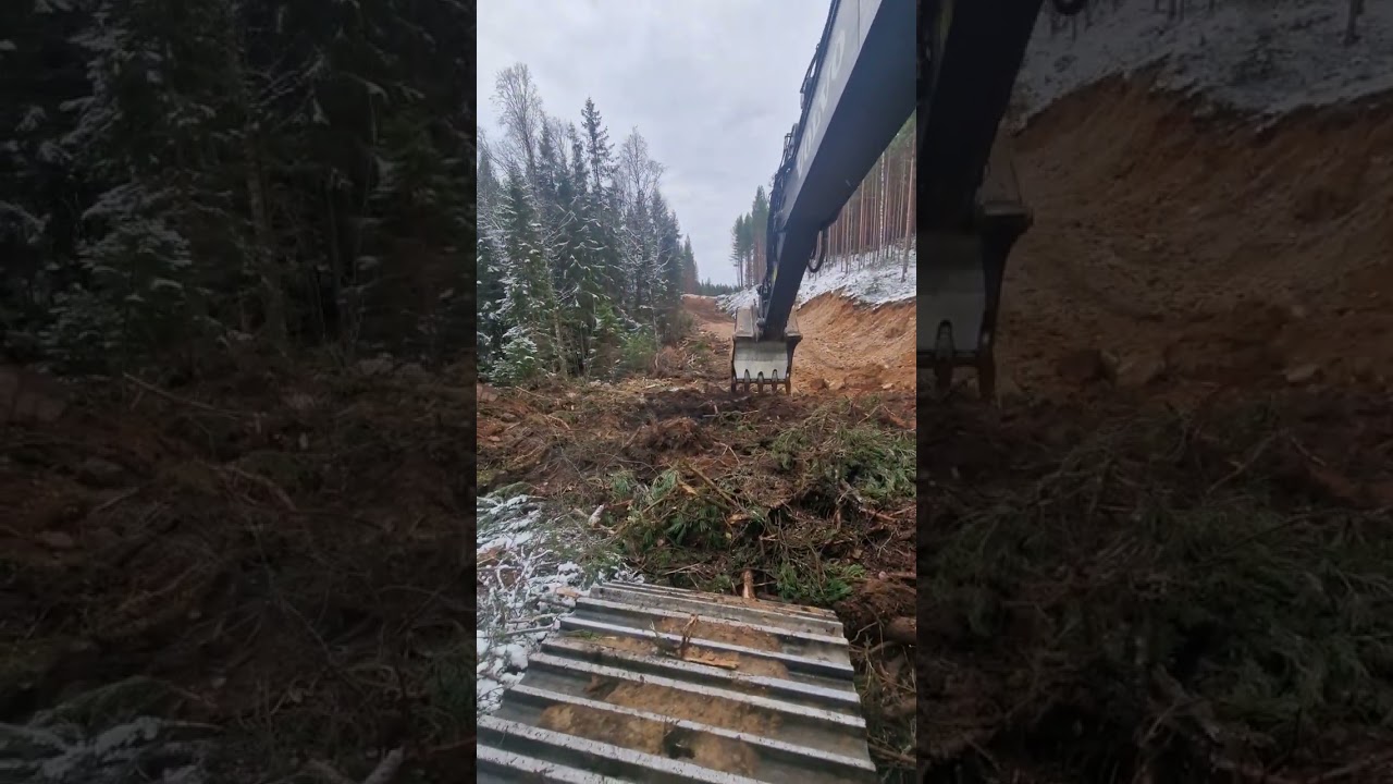 vägbrytning med volvo ec300 el