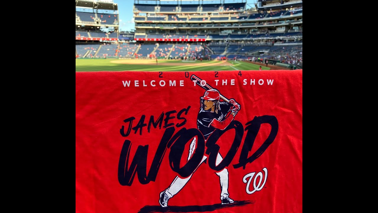 2024 Jul 1 - James Wood Washington Nationals MLB 1st AB & Hit (2:38)