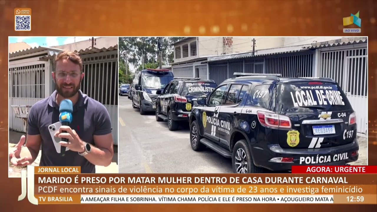 JL - Marido é preso por matar mulher dentro de casa durante carnaval