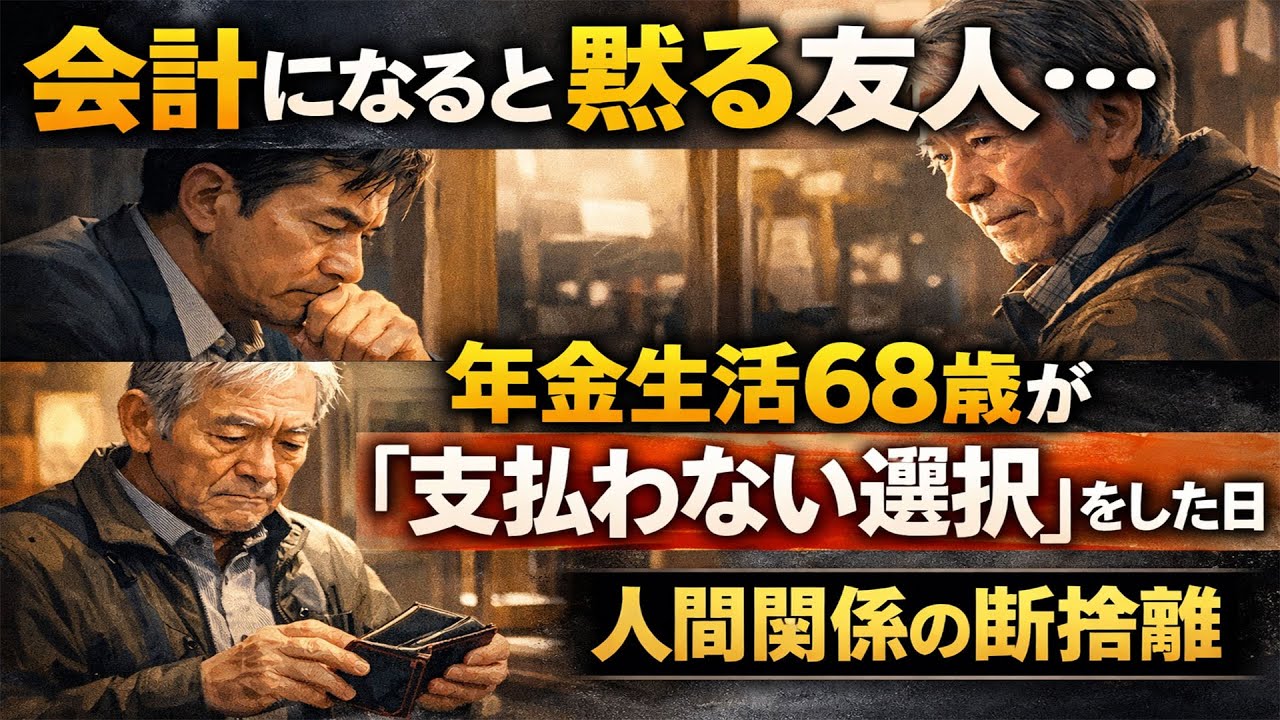 会計になると黙る友人。年金生活68歳が「支払わない選択」をした日｜人間関係の断捨離会計になると黙る友人。年金生活68歳が「支払わない選択」をした日｜人間関係の断捨離.