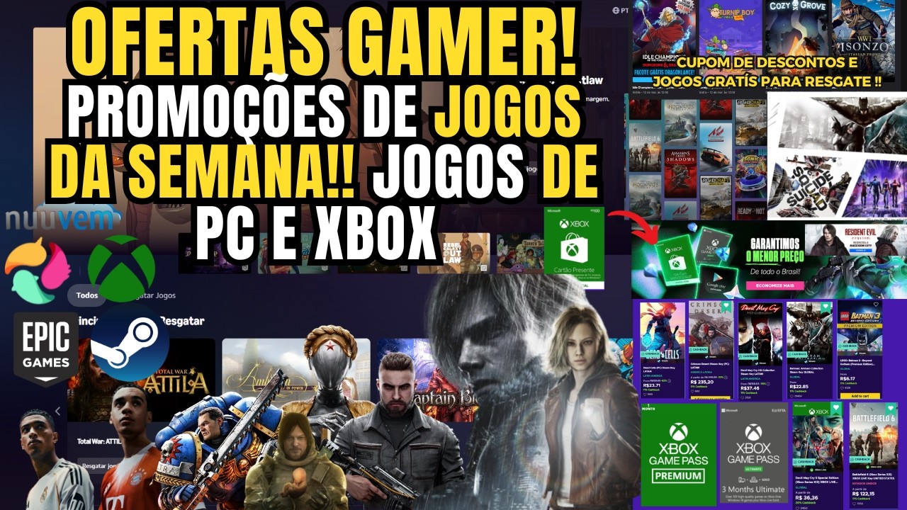 JOGOS BARATOS..OFERTAS  ENEBA SEXTA  DA SEMANA!! JOGOS PARA PC STEAM  E XBOX  NOT&Iacute;CIAS DA SEMANA!