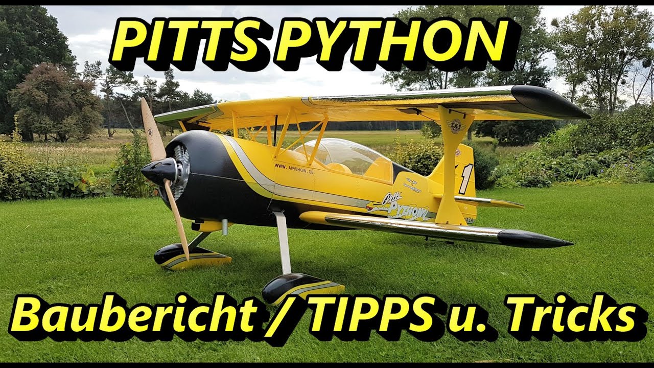 PITTS PYTHON DOPPELDECKER - Baubericht - Tipps Tricks - Schwerpunkt u Motorsturz-Test