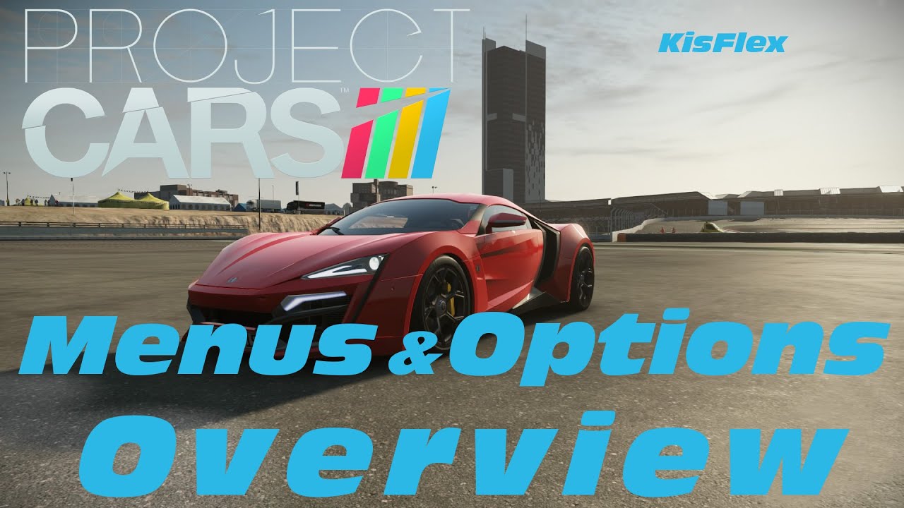 Project CARS PS4 - Main Menus, Options & Configuration Settings Overview