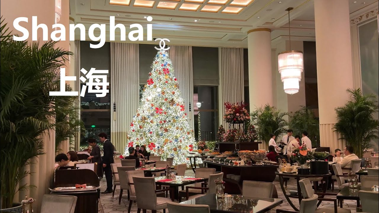 Shanghai Christmas Bund City Walk 4K｜Carnival Market｜Joy City Shopping Mall｜The Peninsula Hotels