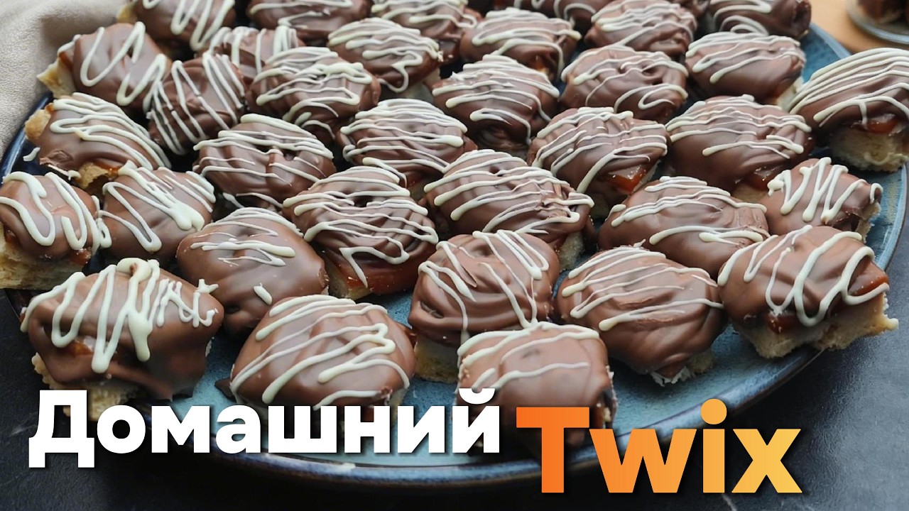 Домашний Twix с идеальной карамелью #twix #homemadedessert #chocolate #caramelrecipe #shortbread