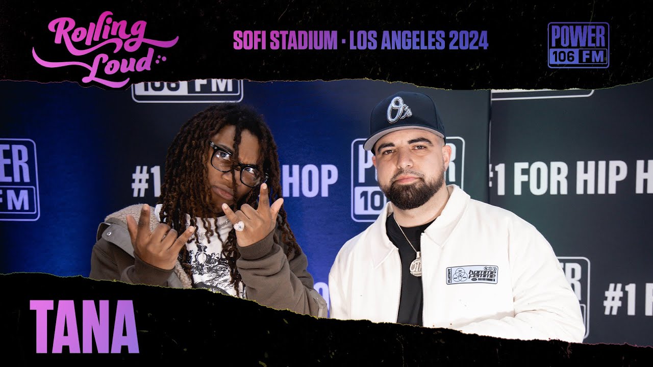 Tana Backstage Interview At Rolling Loud With Power 106 & Rosecrans Vic