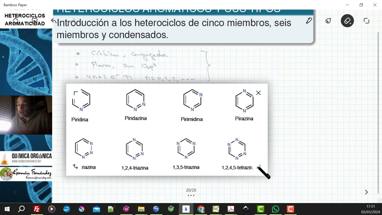 TEMA 36. HETEROCICLOS-AROMATICIDAD | 36.1. HETEROCICLOS AROMÁTICOS Y SUS TIPOS.