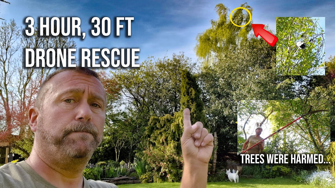 Drone Crash 2 - Drone Stuck Up a Tree?  Here's How You Get It Back...