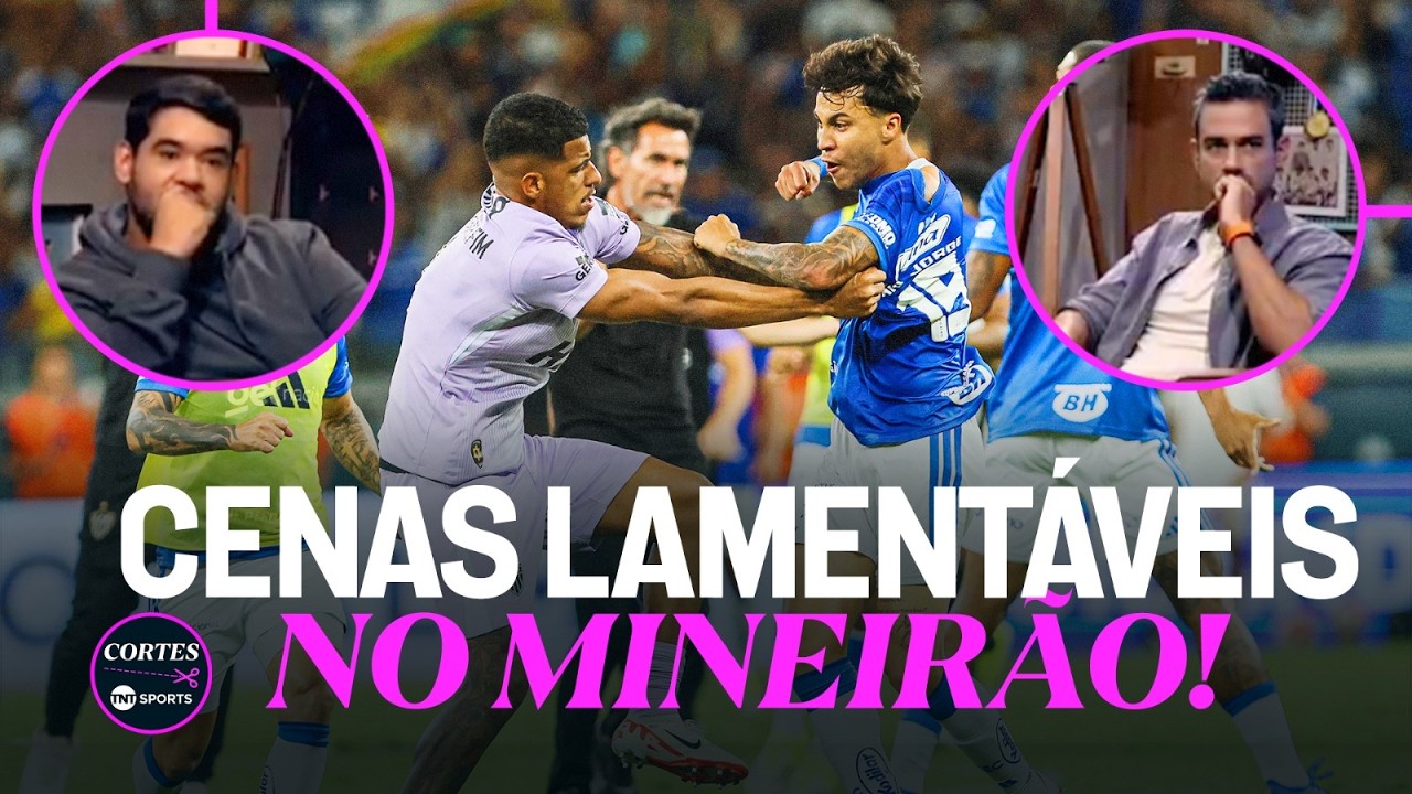 PANCADARIA GENERALIZADA ENTRE JOGADORES DE CRUZEIRO X ATLÉTICO-MG: 