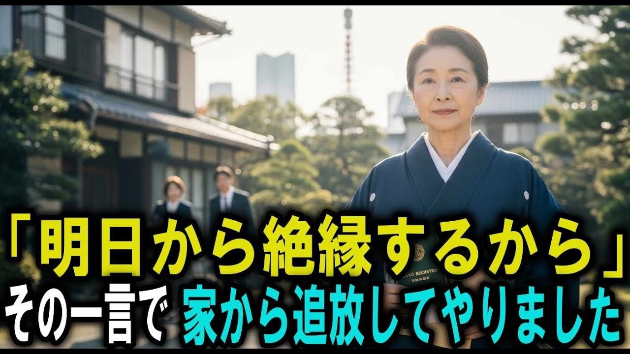 「明日から絶縁するから」──嫁の実家を選んだ息子夫婦を、私名義の土地から追い出しました
