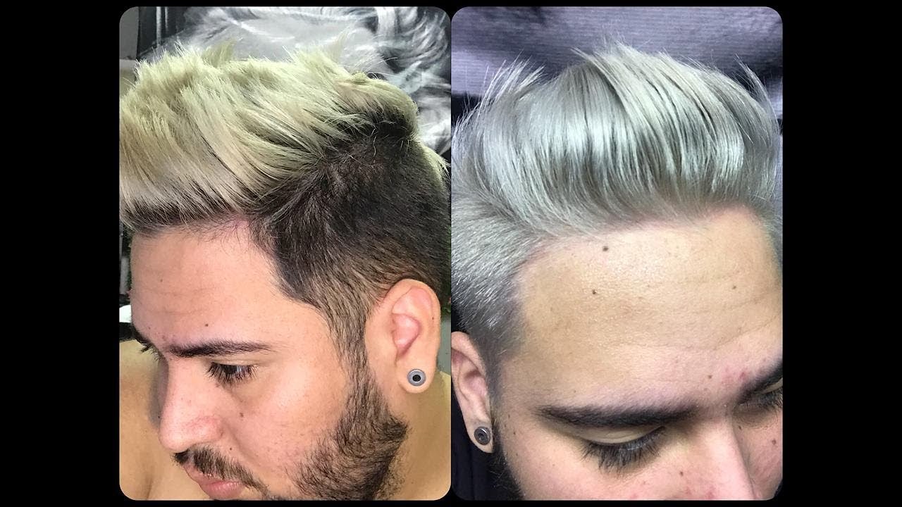 Cabelo Platinado Masculino Retoque