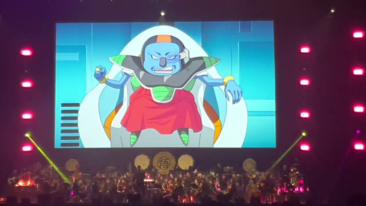 concert dragon ball, apparition de goku ultra instinct (tout dbs) #dragonballinconcert #lyon #7