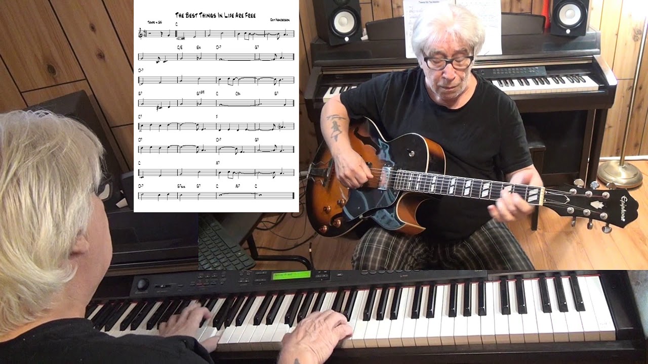 The Best Things In Life Are Free - Jazz guitar & piano cover ( Ray Henderson )