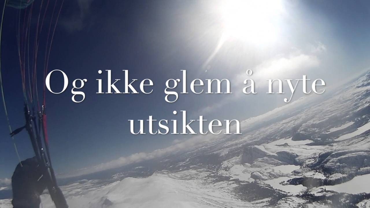 Paragliding på Gaustatoppen 9/4-2016