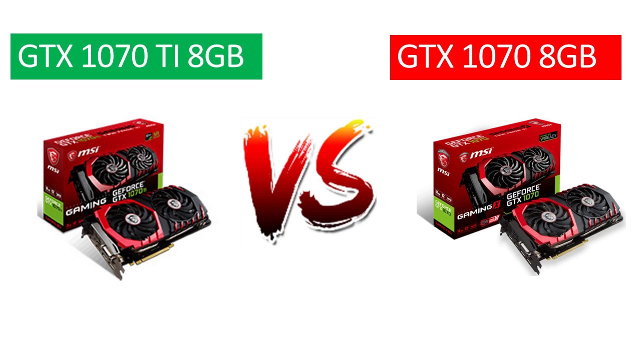 GTX 1070 Ti vs GTX 1070 - i7 8700k - Benchmarks Comparison