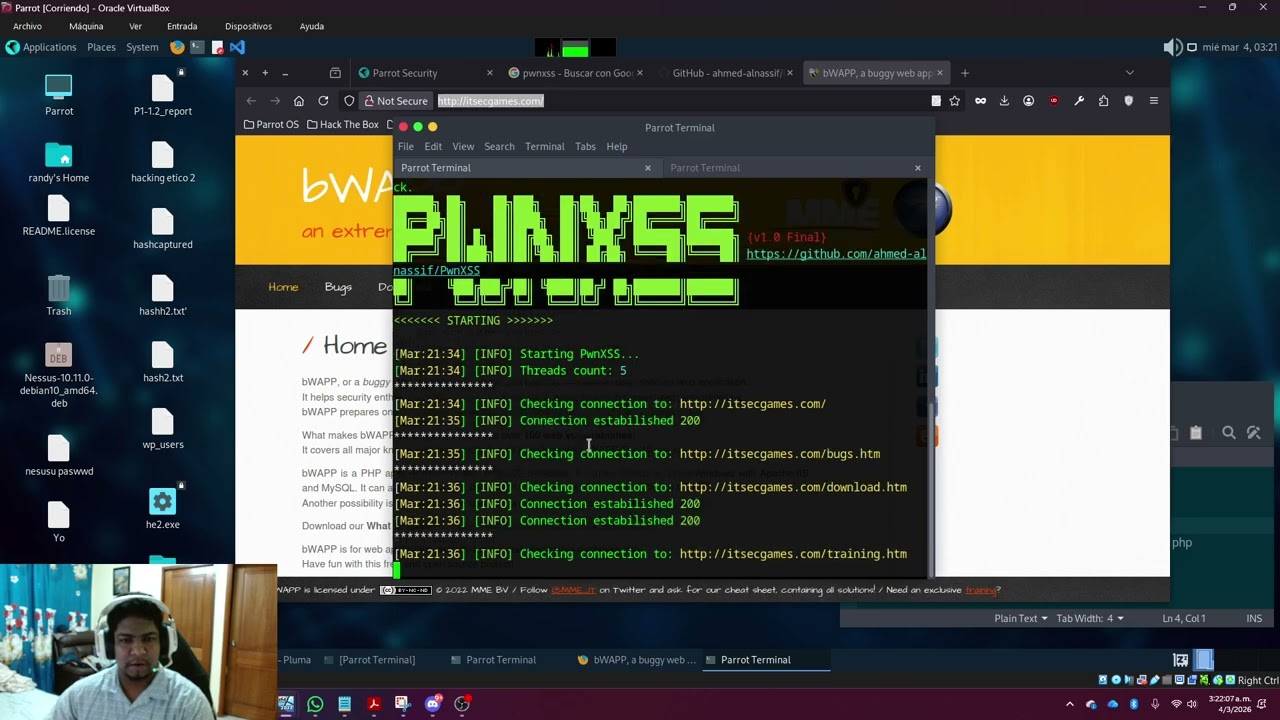 2.3 identify XSS Vulnerabilites in Web Applications using PwnXSS (Identificar vulnerabilidades XSS)