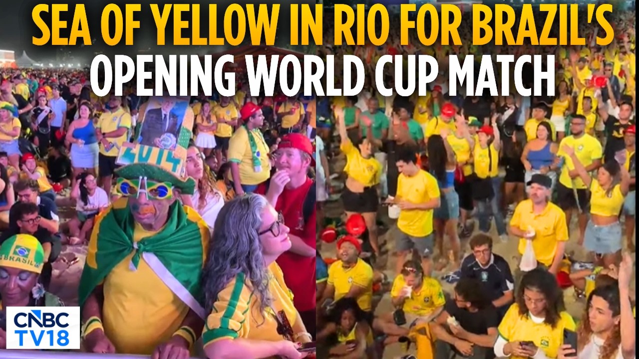 Brazil's World Cup Journey Begins Amid Massive Fan Gathering In Rio | Morocco | FIFA World Cup |N18G