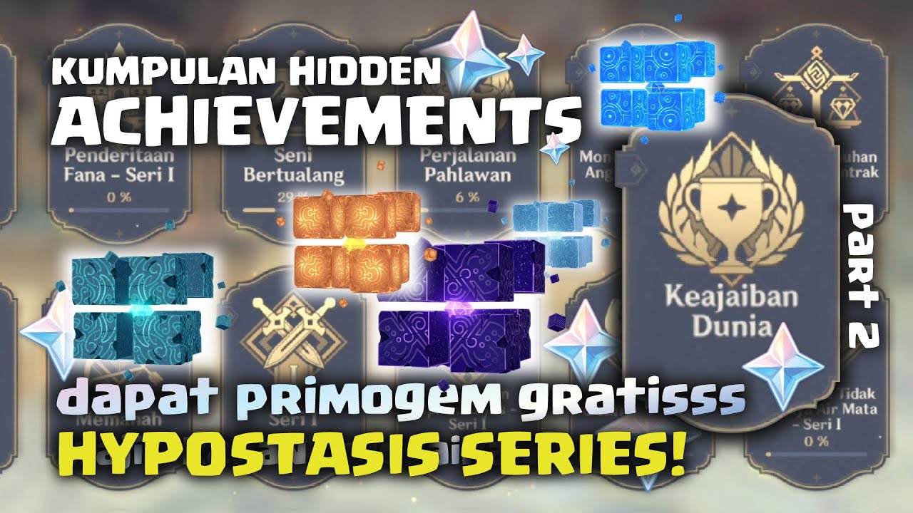 HYPOSTASIS HIDDEN ACHIEVEMENT! Dapat PRIMOGEM GRATIS part 2 | Genshin Impact Indonesia