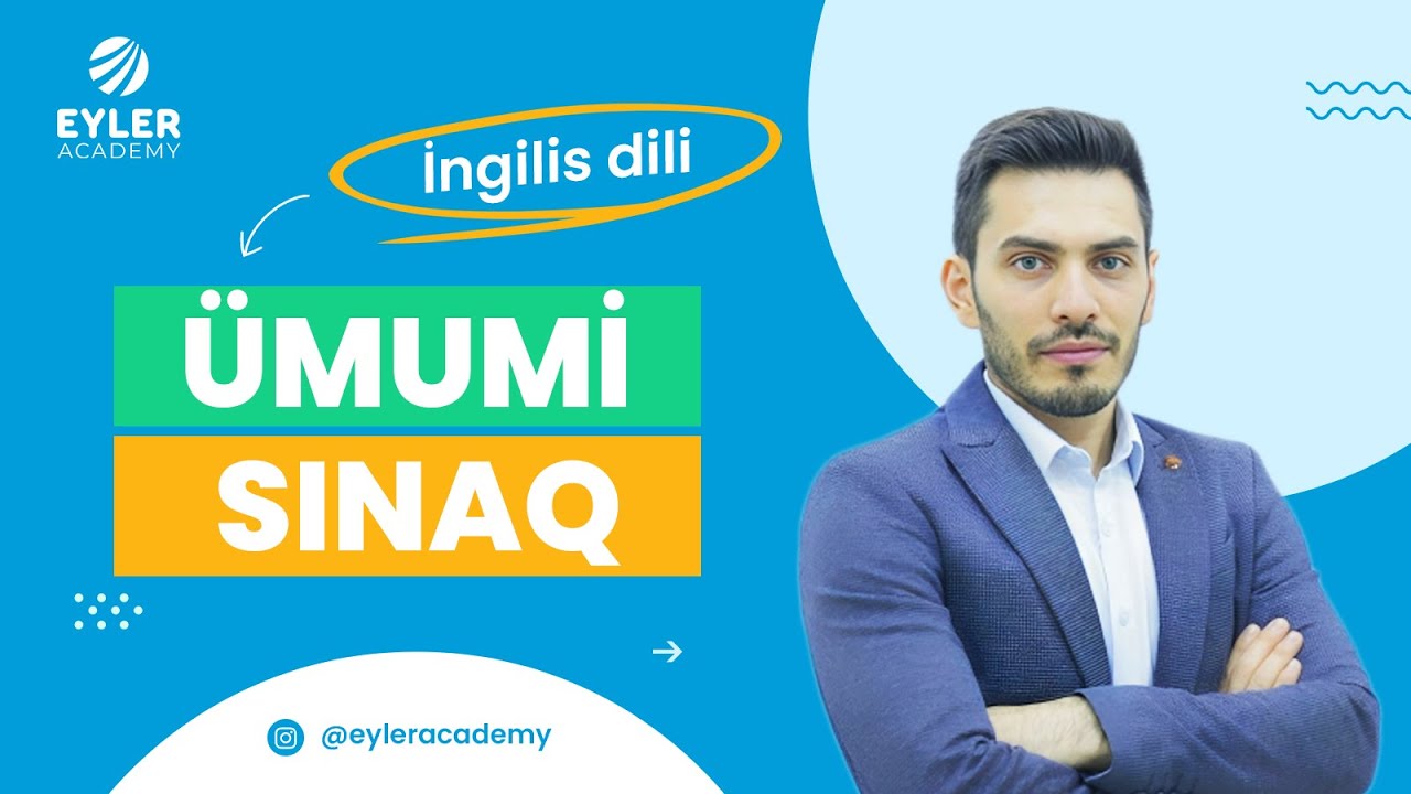 ✅❗️👉🏻 Ümumi Sınaq (İngilis dili) / Fariz Şabıyev