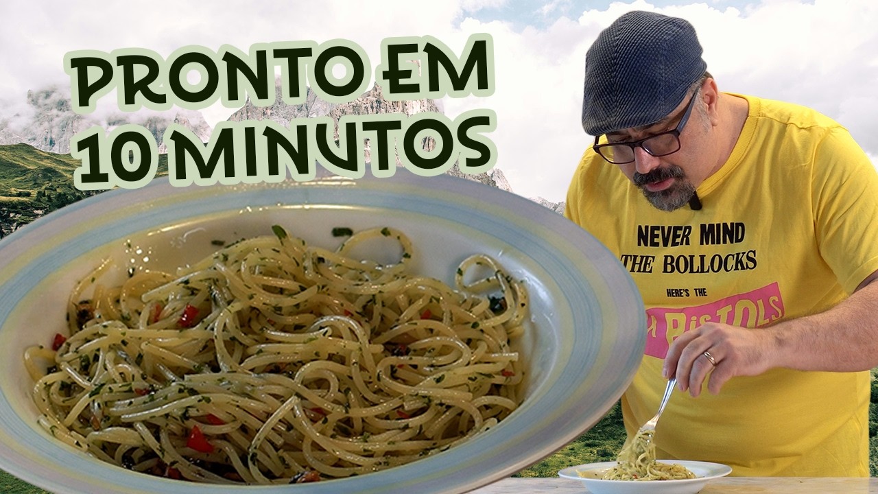 Como fazer ESPAGUETE ALHO E ÓLEO | Receita rápida e irresistível