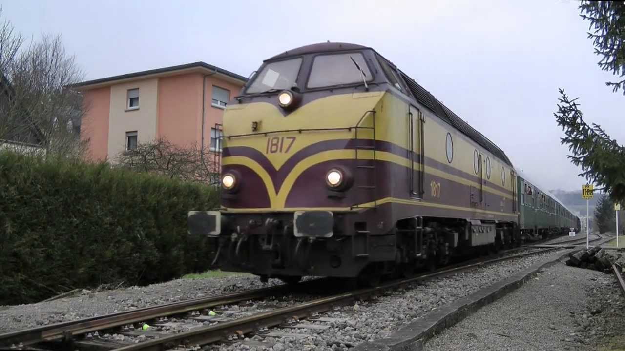 Pendelritten Ettelbruck-Bissen met CFL 5519 en CFLcargo 1817 - 29 januari 2012