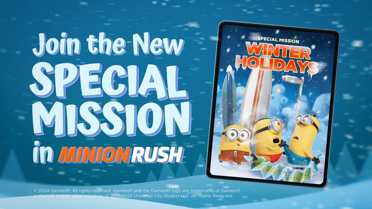 Minion Rush - Winter Holidays Special Mission Trailer