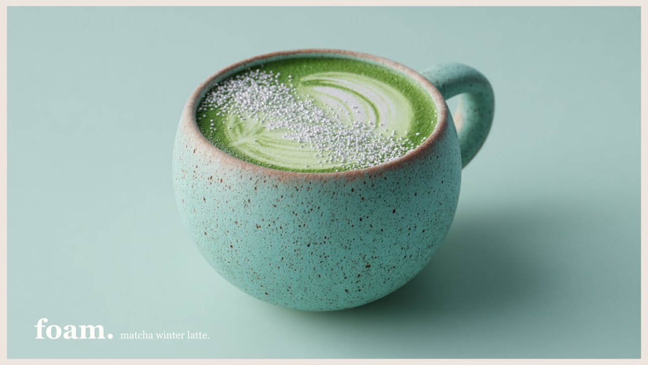 matcha winter latte.