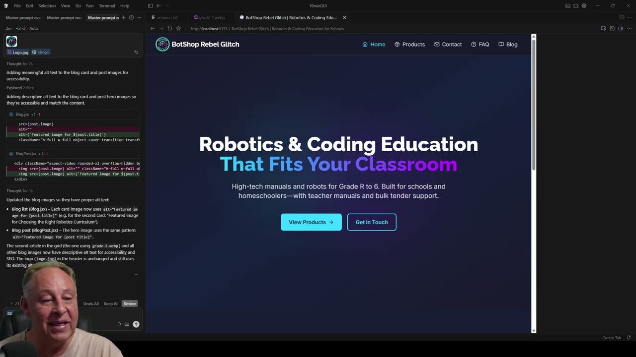 Website in10 minutes with AI