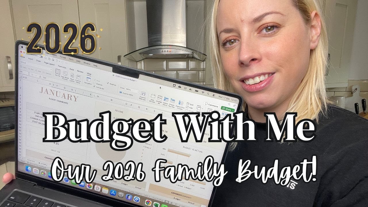 BUDGET WITH ME FOR 2026 💸 Zero based household budget for our family of four! Budget with me UK 🇬🇧